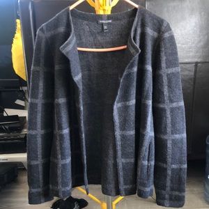 Eileen Fisher size ps/pp striped wool coat